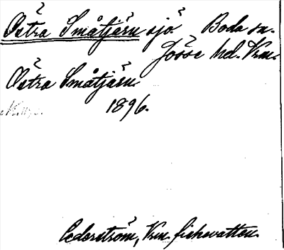 Bild på arkivkortet för arkivposten Östra Småtjärn