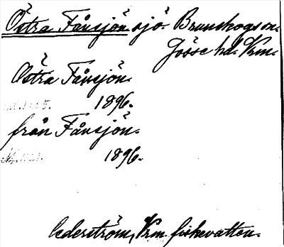 Bild på arkivkortet för arkivposten Östra Fånsjön