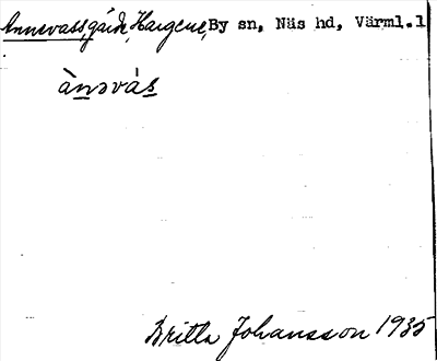Bild på arkivkortet för arkivposten Annevass