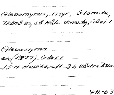 Bild på arkivkortet för arkivposten Alebomyran