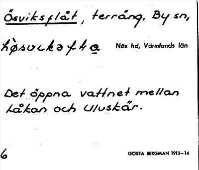 Bild på arkivkortet för arkivposten Ösviksflåt