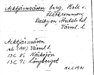 Bild på arkivkortet för arkivposten Acktjärnsåsen
