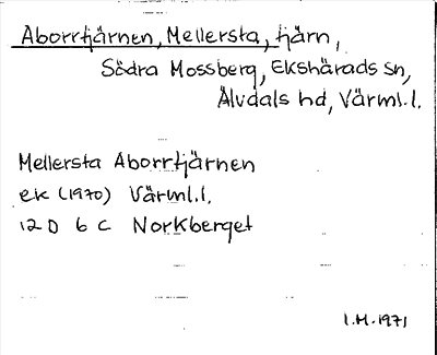 Bild på arkivkortet för arkivposten Aborrtjärnen, Mellersta
