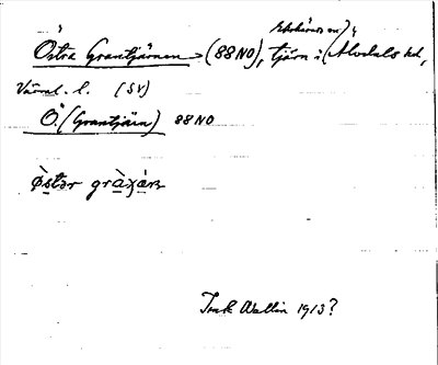 Bild på arkivkortet för arkivposten Östra Grantjärnen