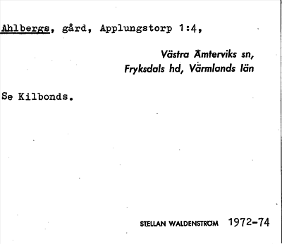Bild på arkivkortet för arkivposten Ahlbergs