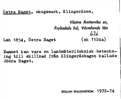 Bild på arkivkortet för arkivposten Östra Haget