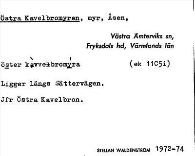 Bild på arkivkortet för arkivposten Östra Kavelbromyren