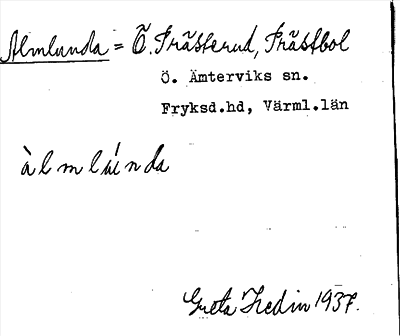 Bild på arkivkortet för arkivposten Almlunda