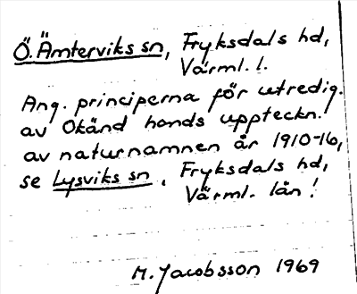 Bild på arkivkortet för arkivposten Östra Ämterviks sn