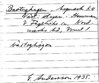 Bild på arkivkortet för arkivposten Bastuhagen