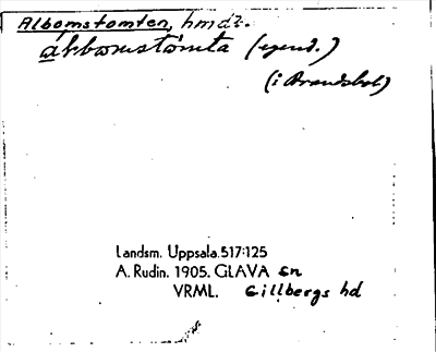 Bild på arkivkortet för arkivposten Albomstomten