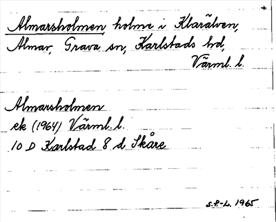 Bild på arkivkortet för arkivposten Almarsholmen