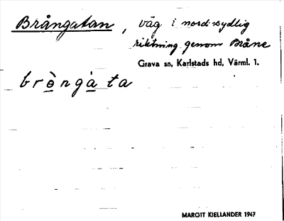 Bild på arkivkortet för arkivposten Brångatan