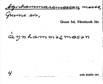 Bild på arkivkortet för arkivposten Agnhammarsmossan