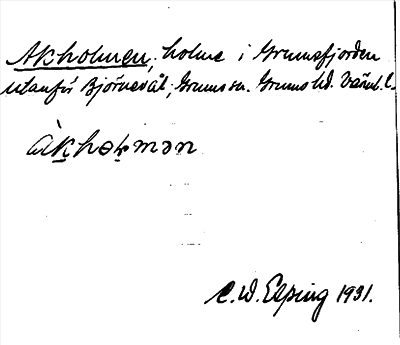 Bild på arkivkortet för arkivposten Akholmen