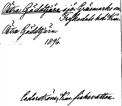Bild på arkivkortet för arkivposten Östra Gäddtjärn