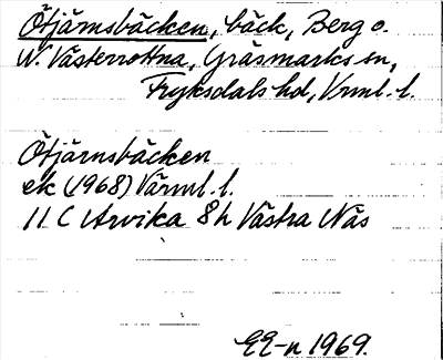 Bild på arkivkortet för arkivposten Ötjärnsbäcken