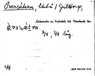 Bild på arkivkortet för arkivposten Översätern