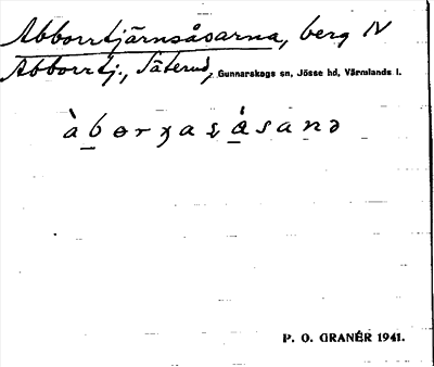 Bild på arkivkortet för arkivposten Abborrtjärnsåsarna