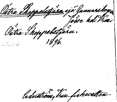 Bild på arkivkortet för arkivposten Östra Skeppelstjärn
