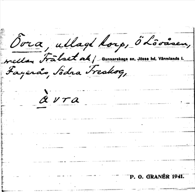 Bild på arkivkortet för arkivposten Övra