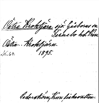 Bild på arkivkortet för arkivposten Östra Kroktjärn