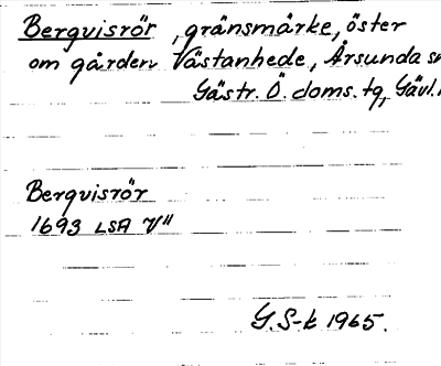 Bild på arkivkortet för arkivposten Bergvisrör