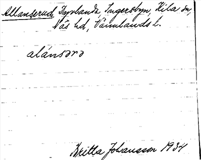 Bild på arkivkortet för arkivposten Allanserud