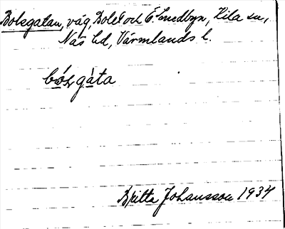 Bild på arkivkortet för arkivposten Bolsgatan