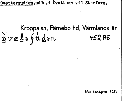 Bild på arkivkortet för arkivposten Övettersudden