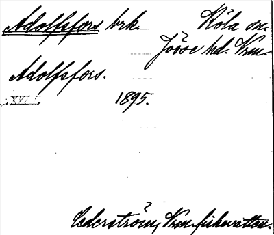 Bild på arkivkortet för arkivposten Adolfsfors
