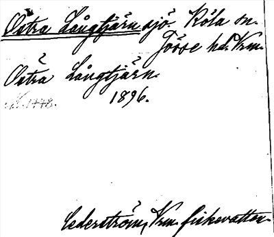 Bild på arkivkortet för arkivposten Östra Långtjärn