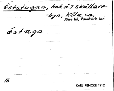Bild på arkivkortet för arkivposten Öststugan