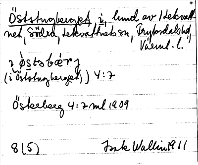 Bild på arkivkortet för arkivposten Öststugberg(et), i