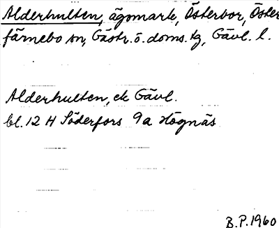 Bild på arkivkortet för arkivposten Alderhulten