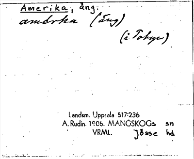Bild på arkivkortet för arkivposten Amerika