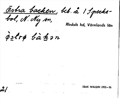 Bild på arkivkortet för arkivposten Östra backen