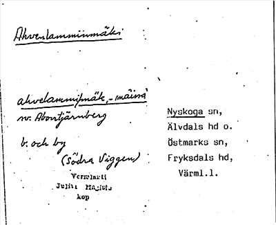 Bild på arkivkortet för arkivposten Ahvenlamminmäki