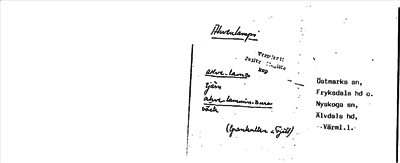 Bild på arkivkortet för arkivposten Ahvenlampi