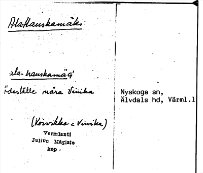 Bild på arkivkortet för arkivposten Ala-Hauskanmäki