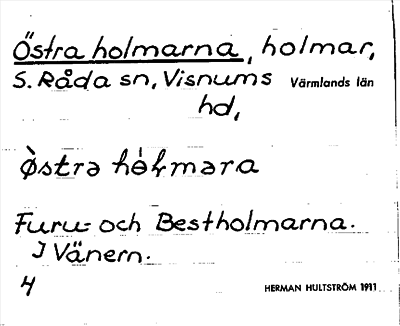 Bild på arkivkortet för arkivposten Östra holmarna