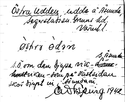 Bild på arkivkortet för arkivposten Östra Udden