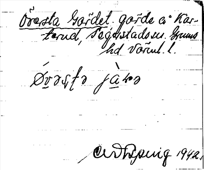 Bild på arkivkortet för arkivposten Översta Gärdet
