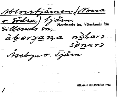 Bild på arkivkortet för arkivposten Abborrtjärnen, (Norra o. Södra)
