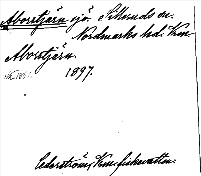Bild på arkivkortet för arkivposten Aborrtjärn