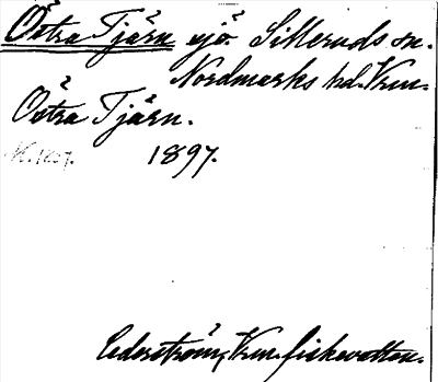 Bild på arkivkortet för arkivposten Östra Tjärn