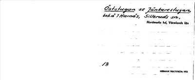 Bild på arkivkortet för arkivposten Öststugan, se Jänkarestugan