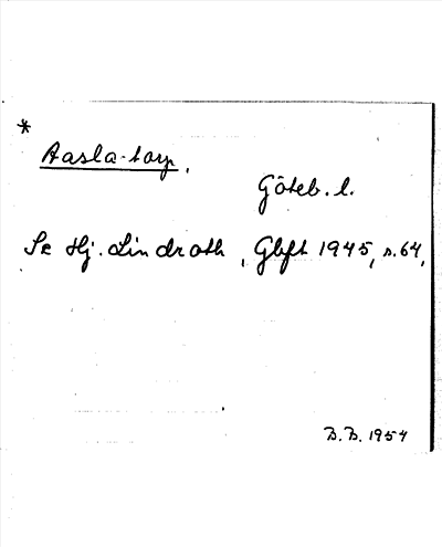 Bild på arkivkortet för arkivposten *Aasla-torp