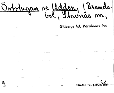 Bild på arkivkortet för arkivposten Öststugan, se Udden