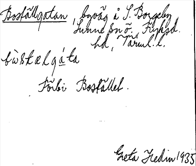 Bild på arkivkortet för arkivposten Boställgatan